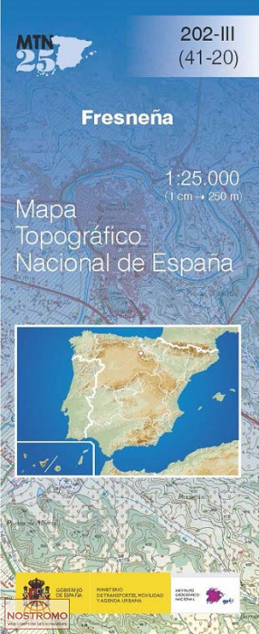 202-3 FRESNEÑA | carte topographique CNIG