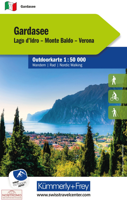 LAGO DI GARDA 7 | carte de randonnée Kummerly+Frey