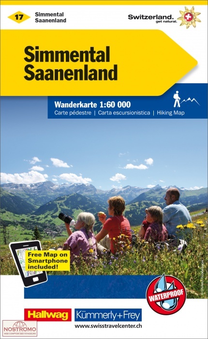 SIMMENTAL - SAANENLAND 17 | Kummerly+Frey hiking map