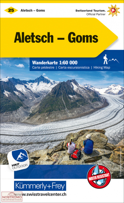 ALETSCH - GOMS 25 | Kummerly+Frey hiking map