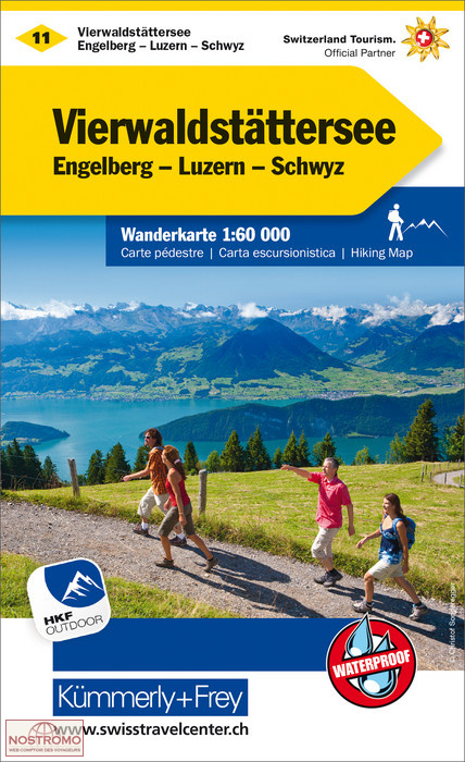 VIERWALDSTÄTTERSEE - ENGELBERG - LUZERN - SCHWYZ 11 | Kummerly+Frey hiking map