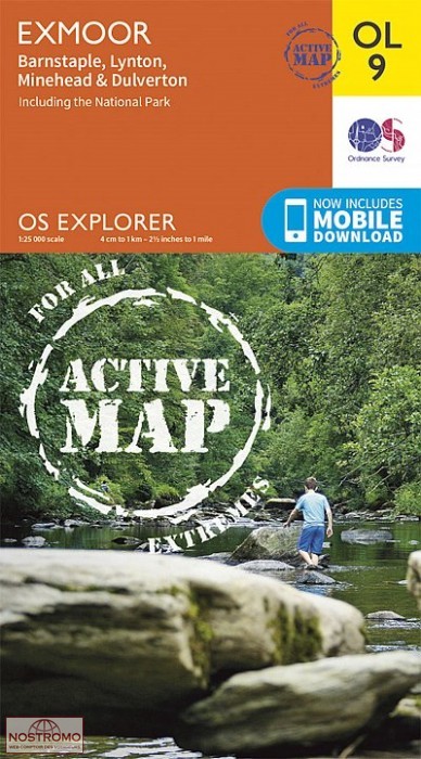 OL09 EXMOOR - BARNSTAPLE, LYNTON & DULVERTON | OS hiking map