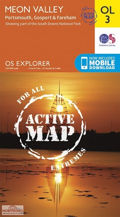 OL03 MEON VALLEY - PORTSMOUTH, GOSPORT & FAREHAM | OS hiking map