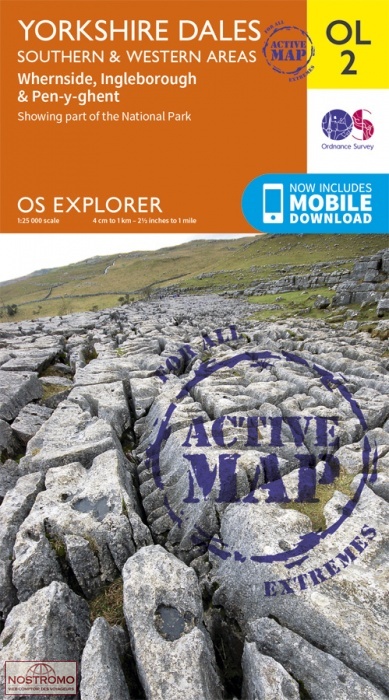 OL02 YORKSHIRE DALES - SOUTHERN & WESTERN AREA | OS hiking map