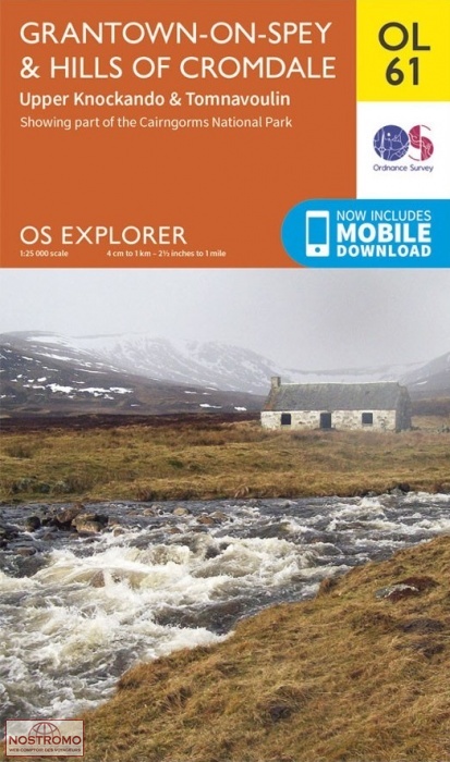 OL61 GRANTOWN-ON-SPEY & HILLS OF CROMDALE | OS hiking map