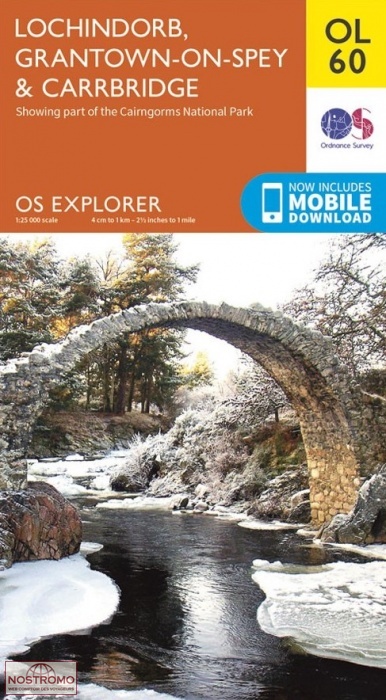OL60 LOCHINDORB, GRANTOWN-ON-SPEY & CARRBRIDGE | OS hiking map