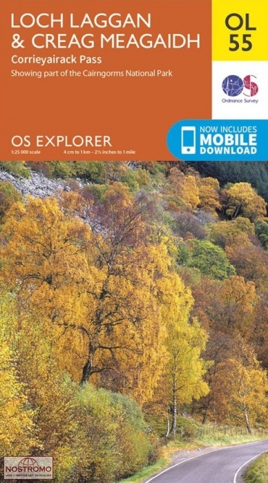 OL55 LOCH LAGGAN & CREAG MEAGAIDH | OS hiking map