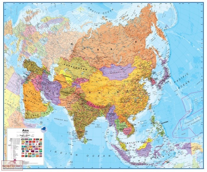 ASIA | Maps International wall map