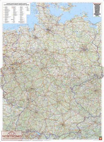 ALLEMAGNE | carte murale Freytag & Berndt
