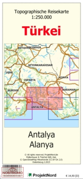 ANTALYA - ALANYA | carte topographique Projektnord