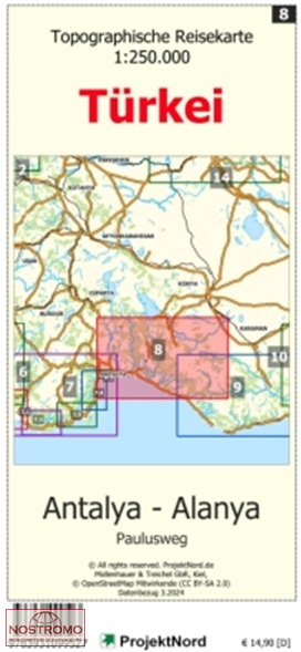 08 ANTALYA - ALANYA | Projektnord topographic map