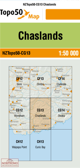 CG13 CHASLANDS | carte topographique LINZ