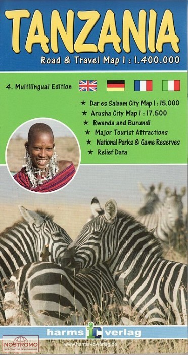TANZANIE | carte touristique Harms
