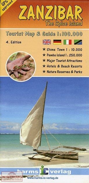 ZANZIBAR | carte touristique Harms