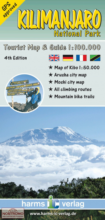 KILIMANDJARO NATIONAL PARK | carte de trekking Harms