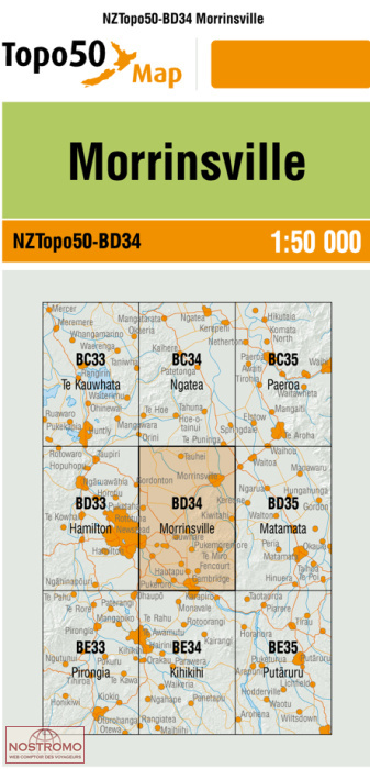BD34 MORRINSVILLE | carte topographique LINZ