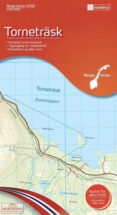 10140 TORNETRÄSK | carte topographique Nordeca