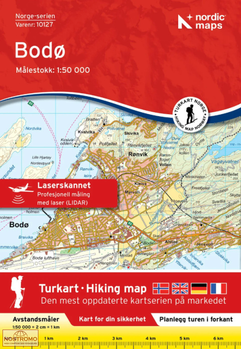10127 BODØ | carte topographique Nordic Maps