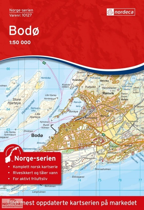 10127 BODØ | Nordeca topographical map
