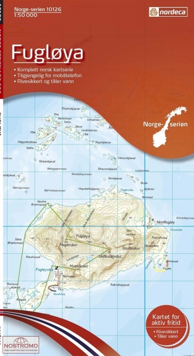 10126 FUGLØYA | carte topographique Nordeca