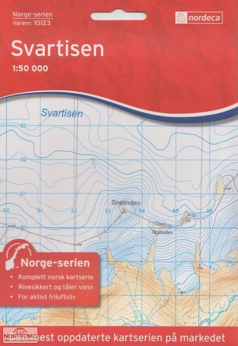 10123 SVARTISEN | carte topographique Nordeca