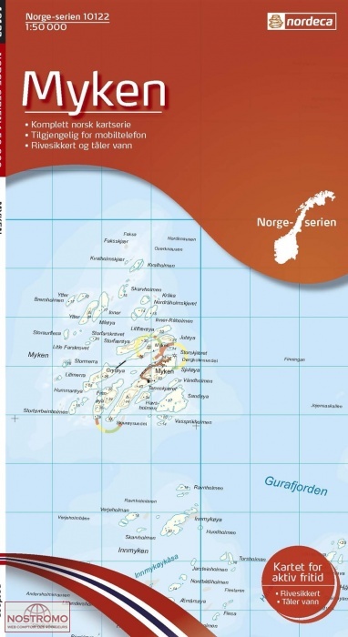 10122 MYKEN | carte topographique Nordeca