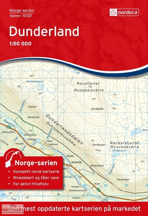 10121 DUNDERLAND | carte topographique Nordeca