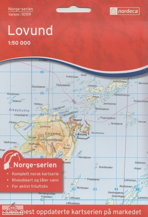 10119 LOVUND | carte topographique Nordeca