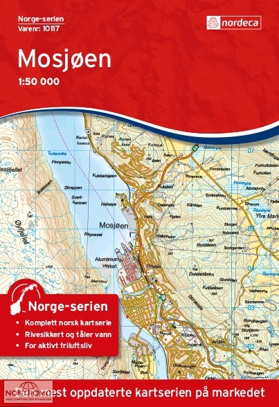 10117 MOSJØEN | carte topographique Nordeca