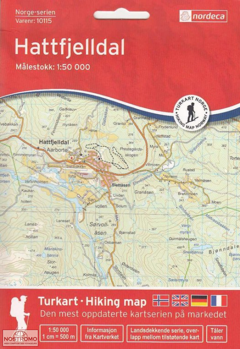 10115 HATTFJELLDAL | carte topographique Nordeca