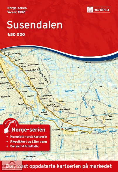 10112 SUSENDALEN | carte topographique Nordeca
