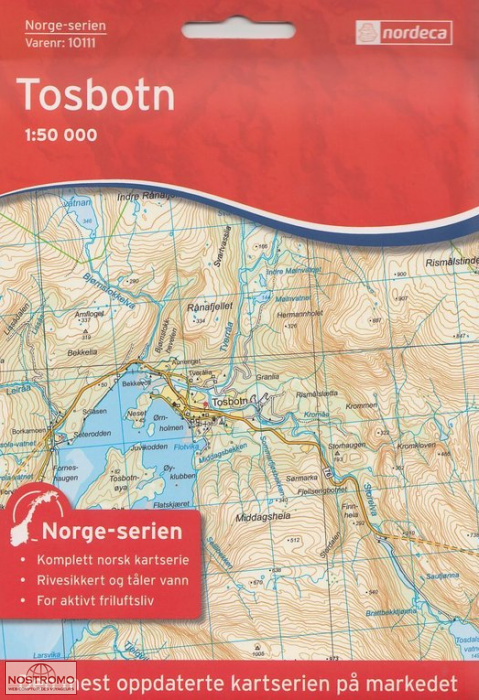 10111 TOSBOTN | carte topographique Nordeca
