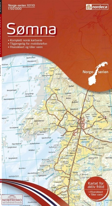 10110 SØMNA | carte topographique Nordeca