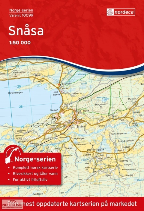 10099 SNÅSA | carte topographique Nordeca