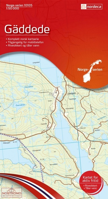 10105 GÄDDEDE | carte topographique Nordeca