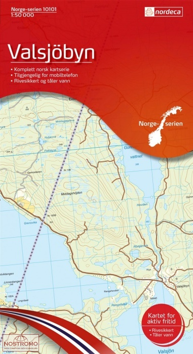 10101 VALSJÖBYN | Nordeca topographical map