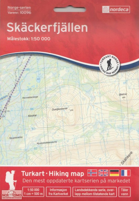 10096 SKÄCKERFJÄLLEN | carte topographique Nordeca