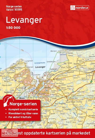 10095 LEVANGER | carte topographique Nordeca