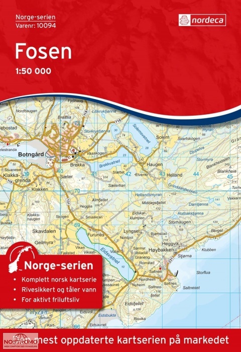 10094 FOSEN | carte topographique Nordeca