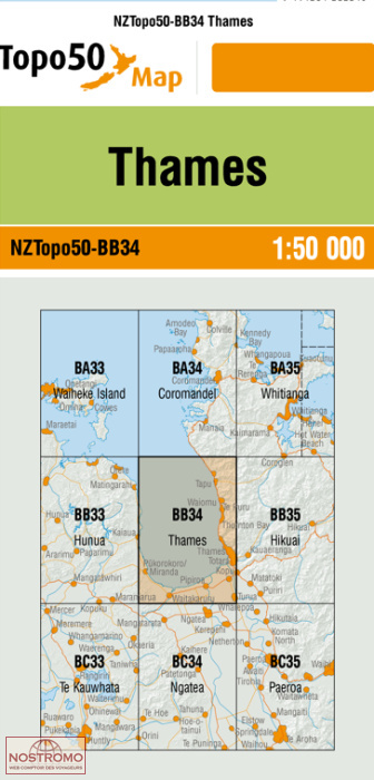 BB34 THAMES | carte topographique LINZ