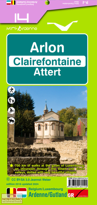 14 ARLON - CLAIREFONTAINE | Mini-Ardenne hiking map