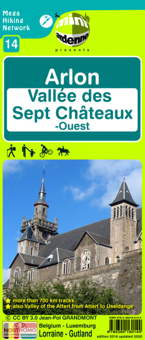 14 ARLON - VALLÉE DES SEPT CHÂTEAUX-OUEST | Mini-Ardenne hiking map
