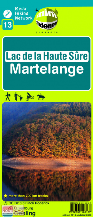 13 LAC DE LA HAUTE SÛRE - MARTELANGE | Mini-Ardenne hiking map