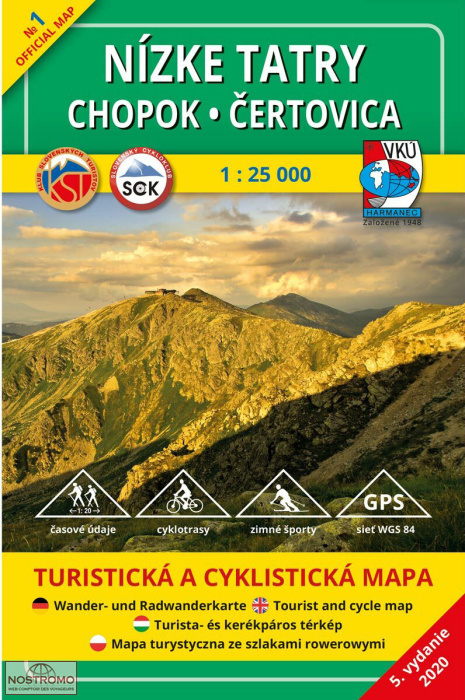 TM 01 - NIZKE TATRY | carte de randonnée VKÚ Harmanec