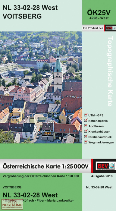 4228-WEST VOITSBERG | carte topographique BEV