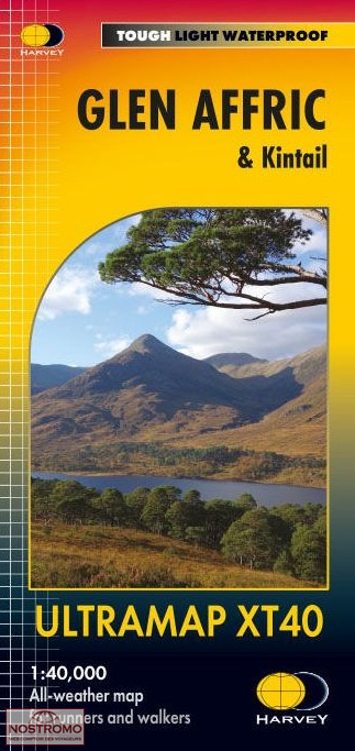 GLEN AFFRIC & KINTAIL | Harvey hiking map