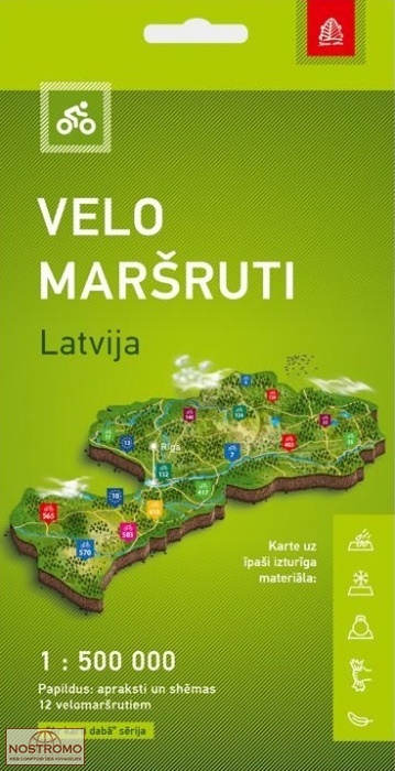 LATVIA - CYCLING ROUTES | Jana Seta cycling map