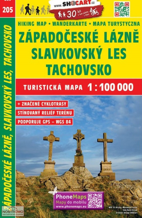 205 ZAPADOCESKE LAZNE - SLAVKOVSKY LES | carte touristique Shocart