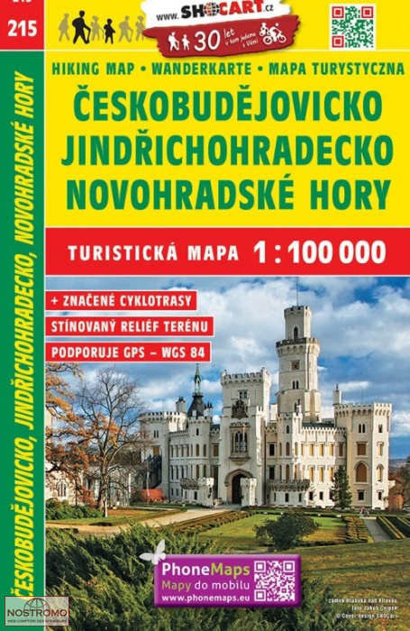 215 CESKOBUDEJOVICKO - JINDRICHOHRADECKO | carte touristique Shocart
