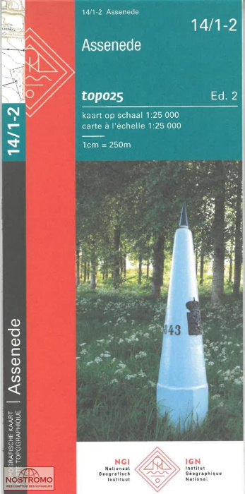 14/1-2 ASSENEDE | NGI/IGN topographical map